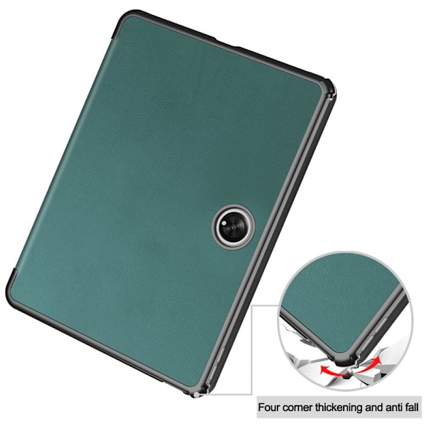 Til OnePlus Pad Tri - fold Stand Wake/Sleep Cover Tabletetui - Grøn Green