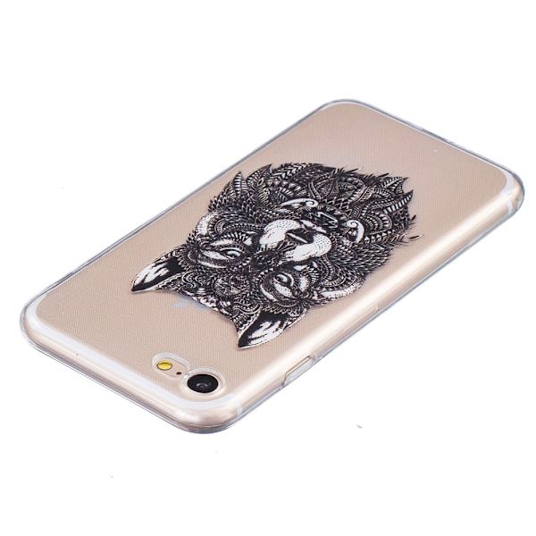iPhone 7/iPhone 8 TPU-deksel - Tribal Wolf