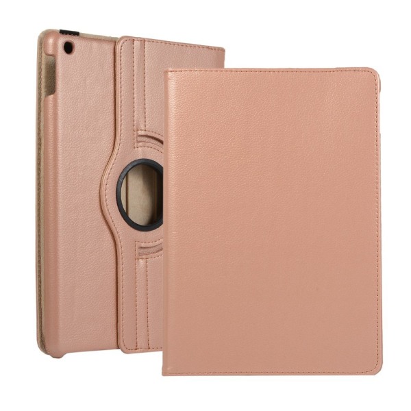 Apple iPad 10.2 2021/2020/2019 Litchi Teksturtaske - Rosaguld Pink