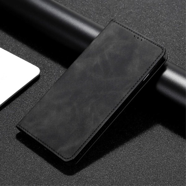 Tegnebogstativ Telefontaske Stativetui til Xiaomi Redmi 12C Black
