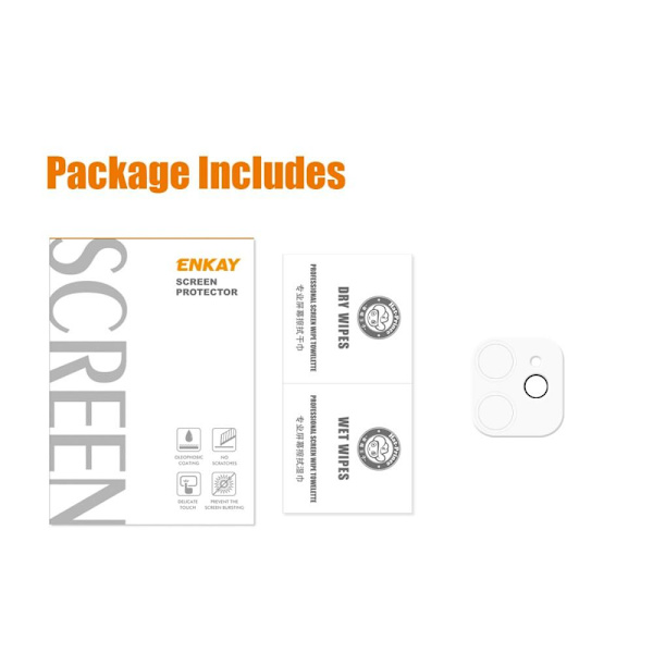 HAT PRINCE ENKAY for iPhone 12 mini Tempered Glass Camera Lens Protector Transparent