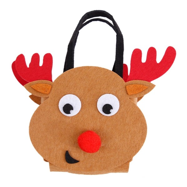 Christmas Christmas Sweets Cookies Bag Julegavegavepose - Moose Brown