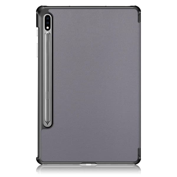 Tri-fold Smart Case med Stativ for Samsung Galaxy Tab S7 FE / Tab S7 Plus / Tab S8+ Grey