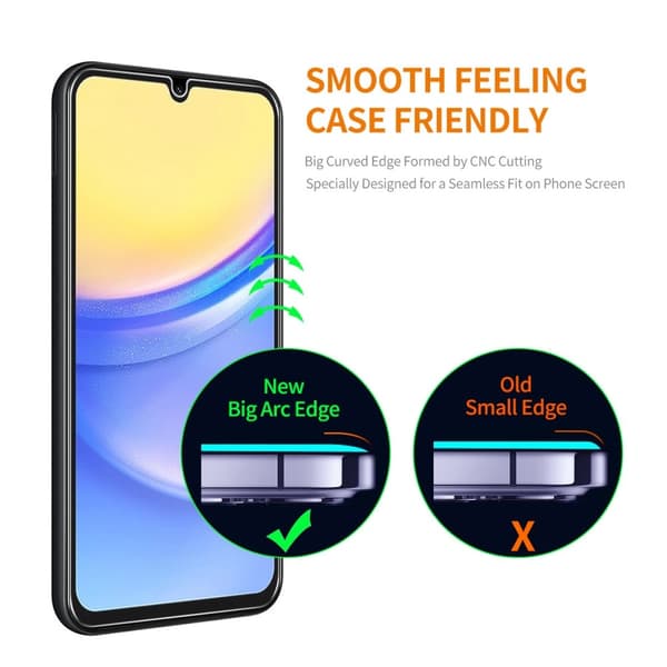 ENKAY Hærdet glas til Samsung Galaxy A15 2stk Transparent