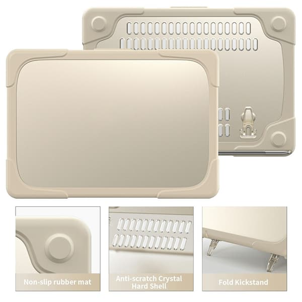 Laptopcover med Stander til MacBook Neo 13" (2026) Khaki