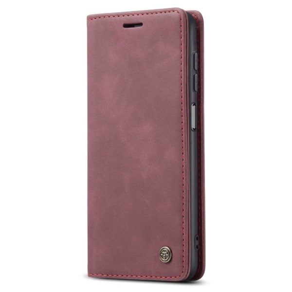 CASEME Retro Lompakkokotelo Samsung Galaxy A34 - Viininpunainen Red