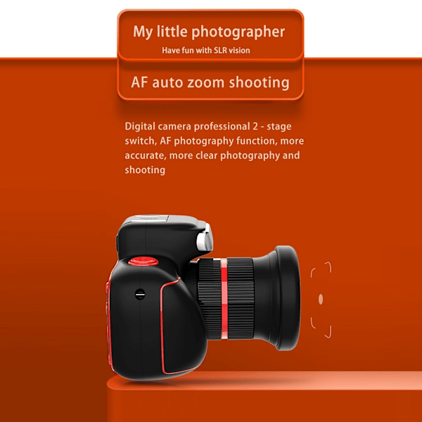 D6PRO 2,4" Dual Lens Digital Zoom -kamera 4K-videotallennin + 32GB TF-kortti Black