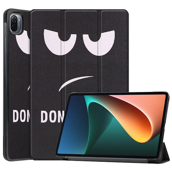 Xiaomi Pad 5 Stativ Slim Fit Deksel Sleep / Wake - Don't Touch Me Black