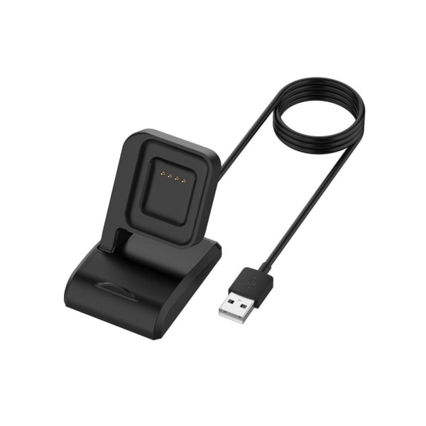 1M USB-ladekabel Dock Holder Stativ for Xiaomi Mi Watch Black