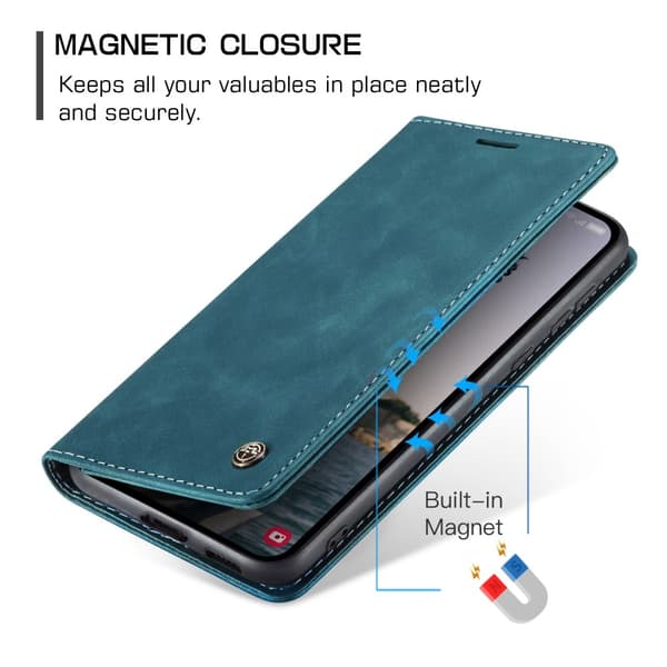 CASEME Retro Pung Taske til Samsung Galaxy A55 Green