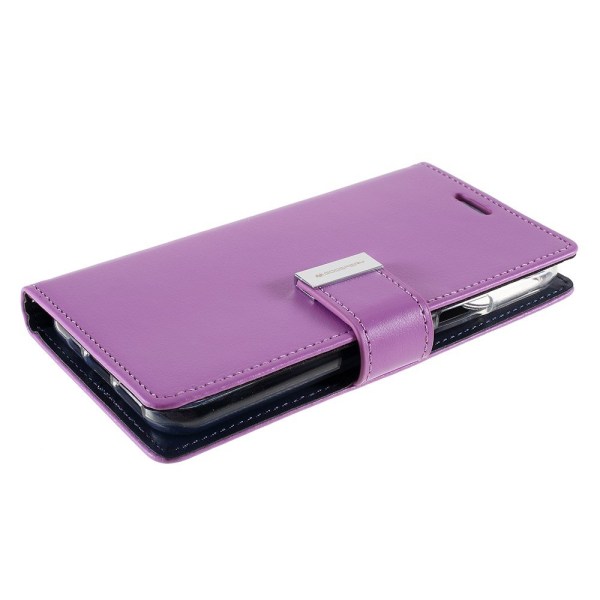 MERCURY CASE Rich Diary -lompakkokotelo iPhone 11 Pro - violetti Purple