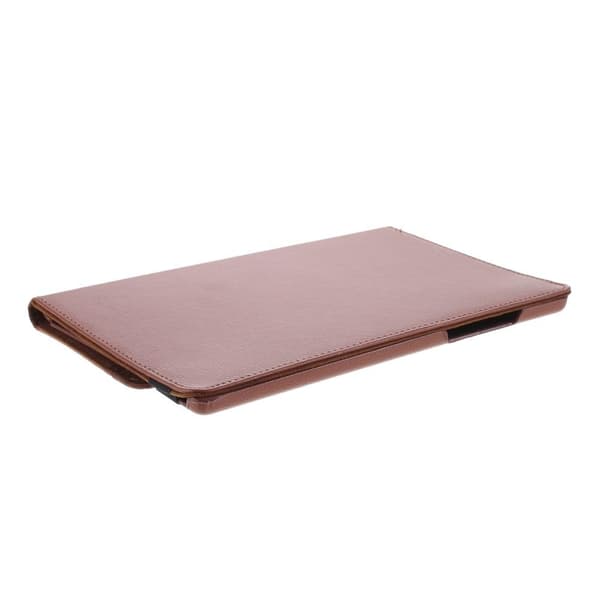 Litchi-etui med roterende stativ for Samsung Galaxy Tab A7 10.4 (2020) Brown
