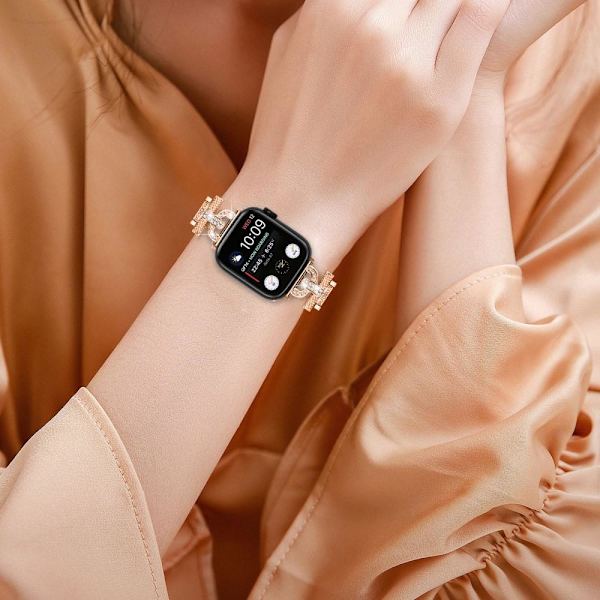 Apple Watch Ultra/Series 8-SE 49 45 44 42 mm kellohihna Pink gold