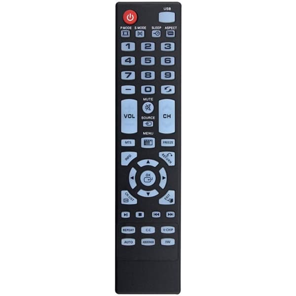 Fjärrkontroll Ersättning för ELEFW248 För Element TV Svart