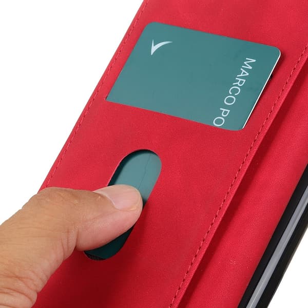KHAZNEH Til Xiaomi 17T Lommebokdeksel Retro Red