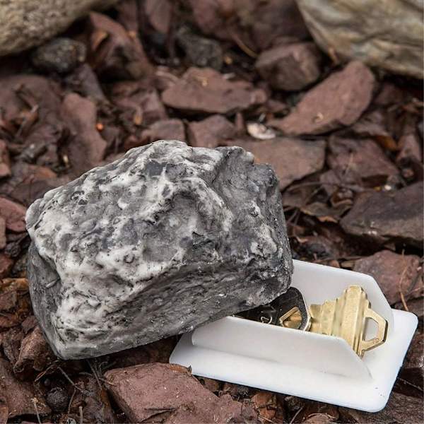 Realistinen kivivara-avain Hides Key piilotettu säilytyslaatikko Black