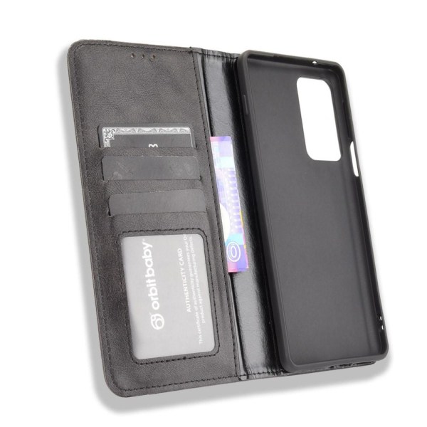 Wallet Stand Flip-telefontaske til Motorola Edge 20 Pro - Sort Black