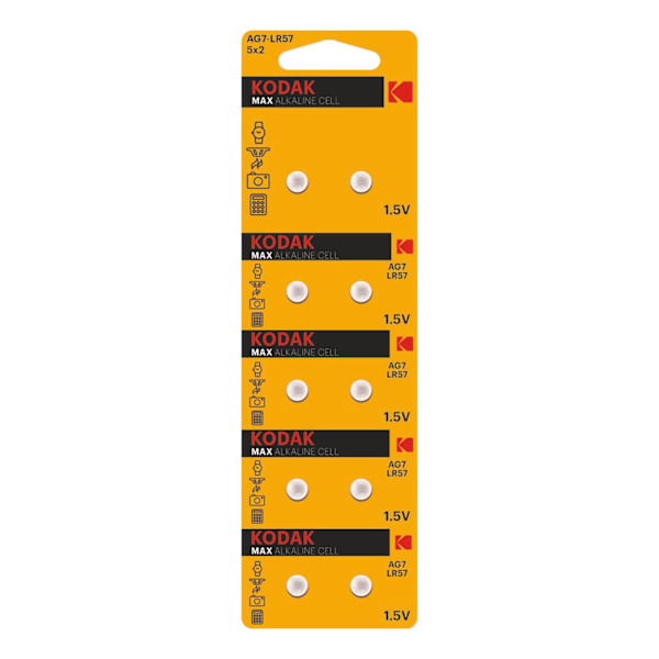 Kodak MAX AG7 / LR57 Micro battery Silver
