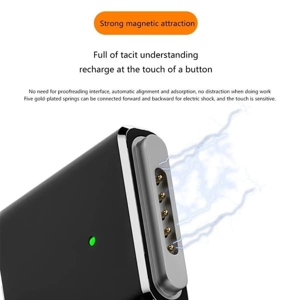 MagSafe 3 USB - C hun magnetisk 100W opladningsadapter til MacBook Grey