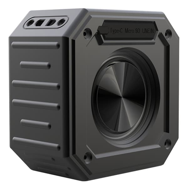 Magnetisk Bluetooth-høyttaler for golfbil, vanntett subwoofer med mikrofon Black