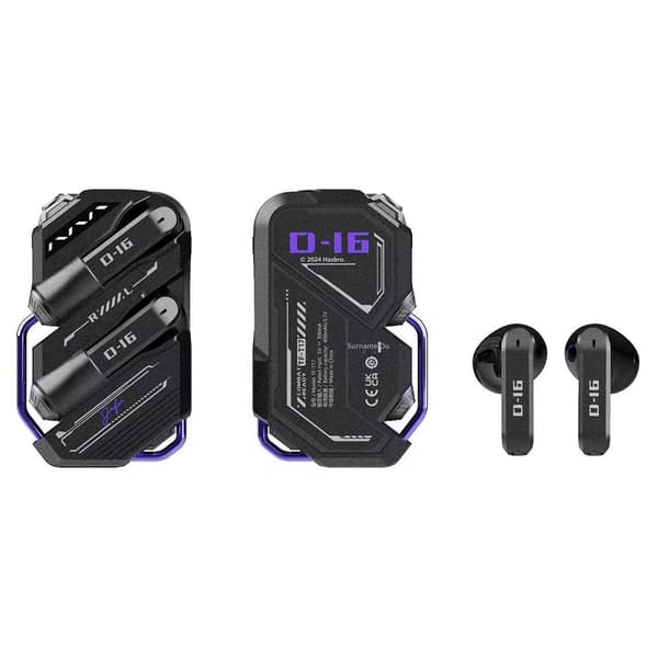 In ear Gaming hörlurar Bluetooth låg latens brusreducering lång batteritid Svart Svart