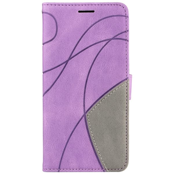 Til Motorola Moto G55 KT-serie-1 dobbeltfarve Purple