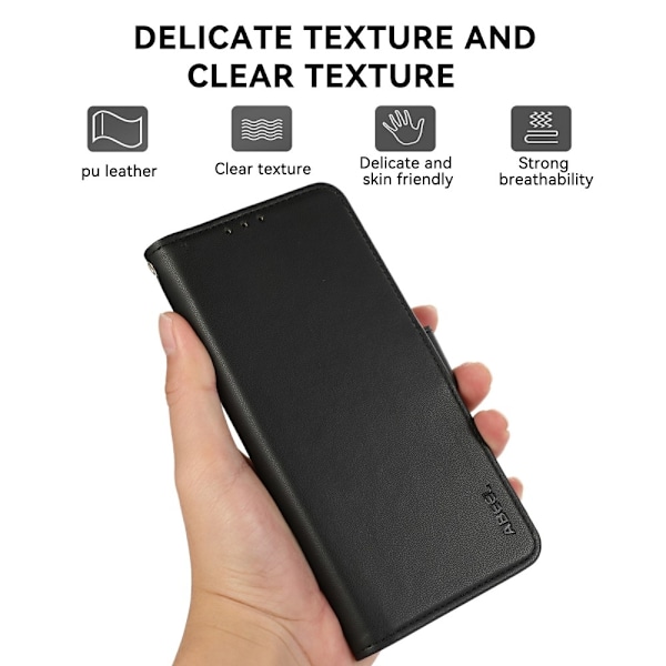 ABEEL För Sony Xperia 1 VII Fodral Plånboksfodral Skal Telefonfodral RFID-blockerande Svart