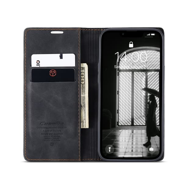 CASEME lompakkokotelo iPhone 17e / 16e Black