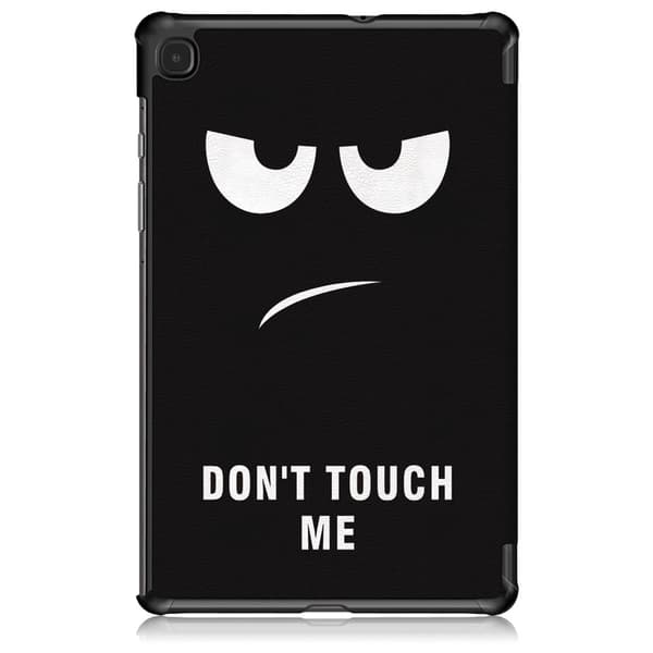 Tri-fold Stativveske for Samsung Galaxy Tab S6 Lite - Dont Touch Me Black