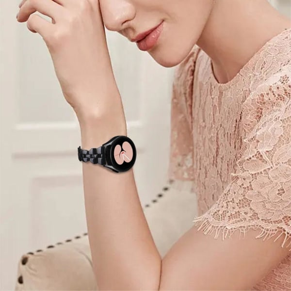 Klockarmband för Samsung Galaxy Watch6 / 5 / 4 40 43 44 47 mm Svart