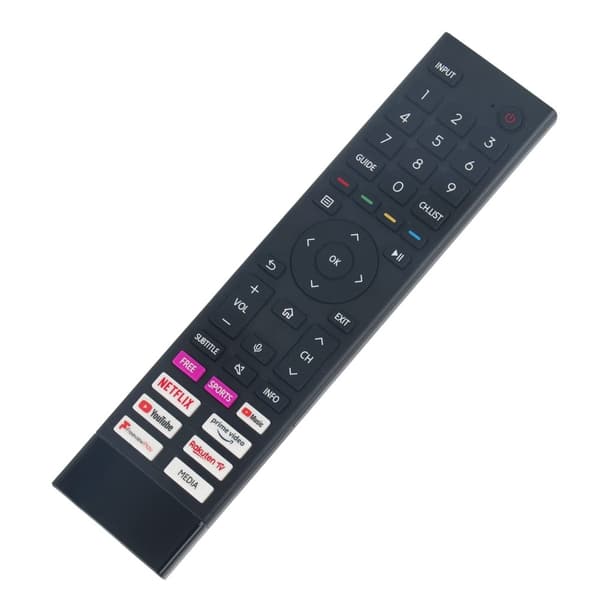 TV-fjernkontroll erstatning for ERF3A80 for Hisense TV Black