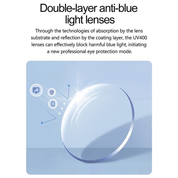 AI Realtidsöversättning Röstassistent Smarta glasögon Bluetooth-kompatibla Svart