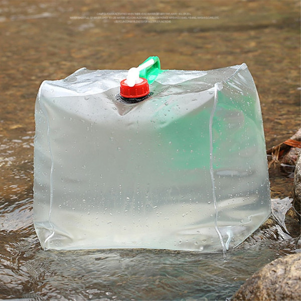 Sammenklappelig vandbeholder Nødopbevaring - 20L Transparent