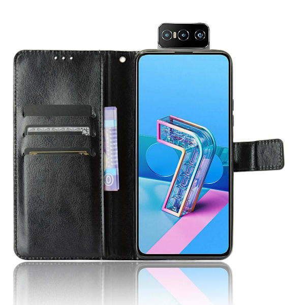 Asus Zenfone 7 /7 Pro Plånboksfodral Svart Svart