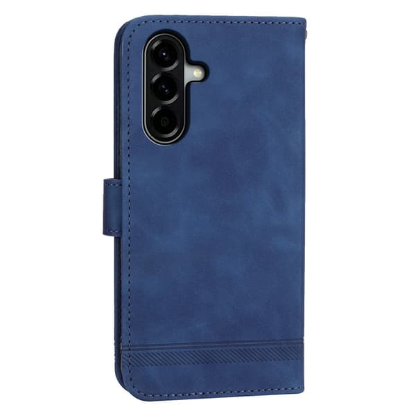 DIERFENG Til Samsung Galaxy A37 5G Pungcover med Stander og Håndledsrem Blue