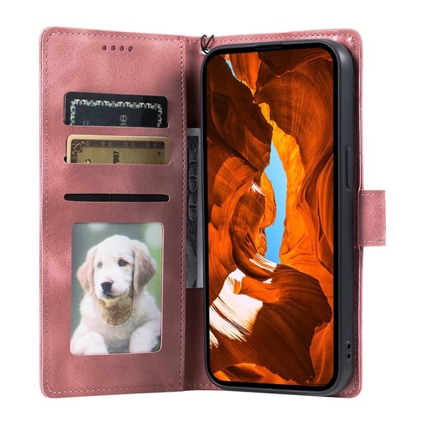 För iPhone Air Stativfodral Totem Plånboksfodral - Rosa Rosa
