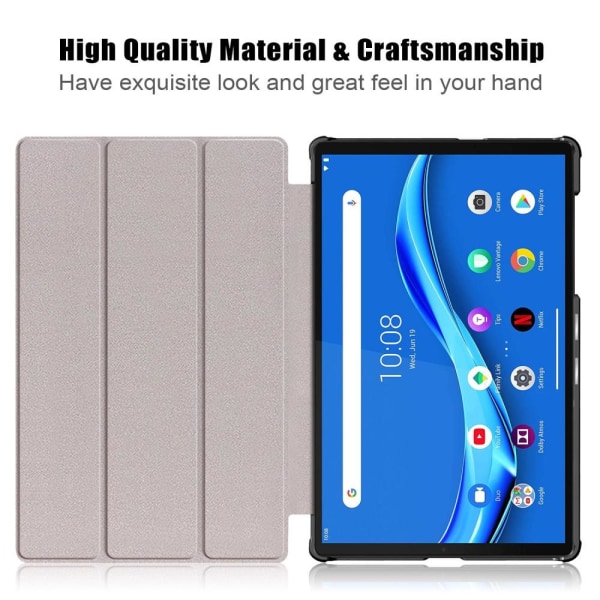 Tri-fold Fodral till Lenovo Tab M10 Plus FHD - Do not Touch Me Svart