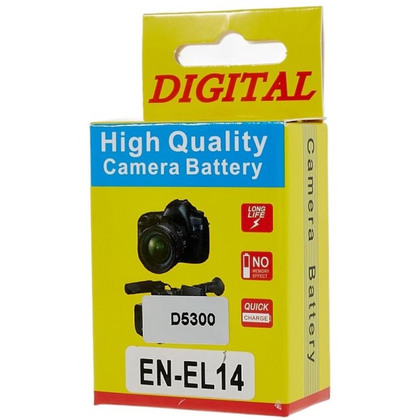 EN-EL14+ Batteri till Nikon D3000 D3100 D3200 D3300 D3400 Etc Svart