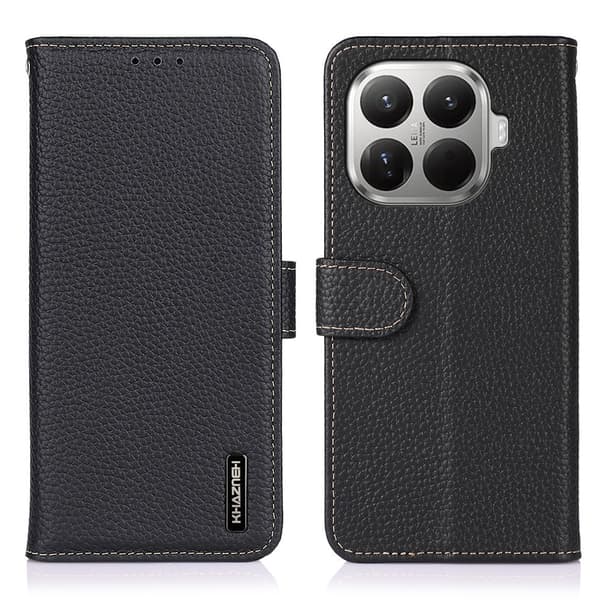 KHAZNEH Til Xiaomi 17T Pro Pungcover i Ægte Læder Black