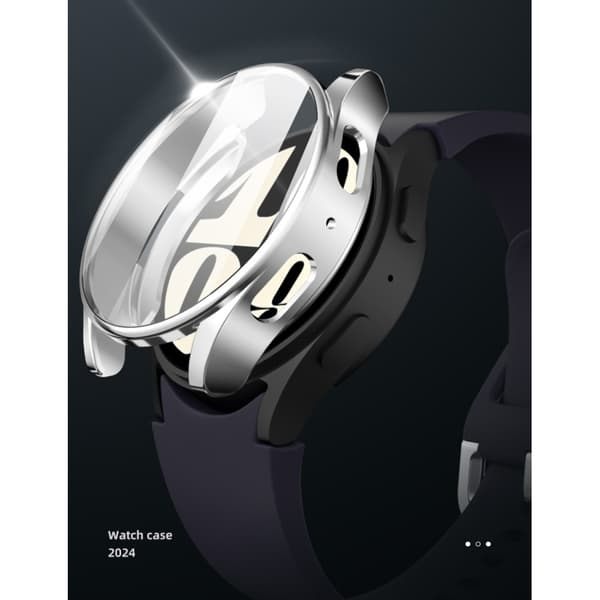 TPU Skal Fodral För Samsung Galaxy Watch7 44mm Full Coverage Transparent