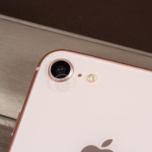 iPhone 7/8 4,7" RURIHAI karkaistu lasikameran linssisuojafil Transparent