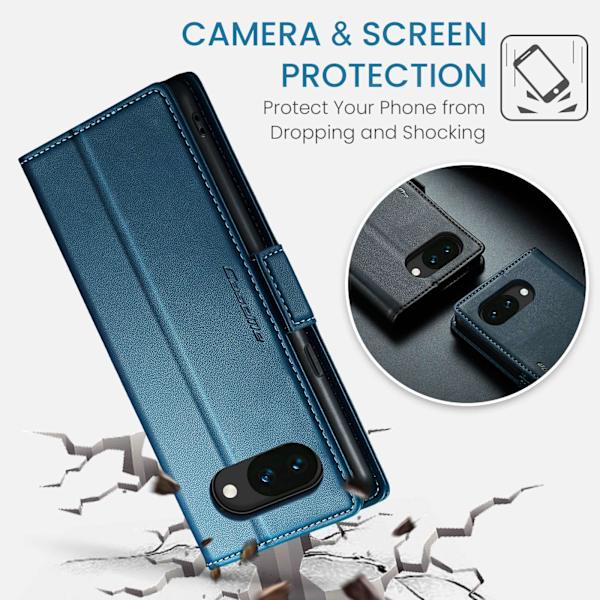 CASEME Til Google Pixel 10a RFID Blokerende Pungcover Blue