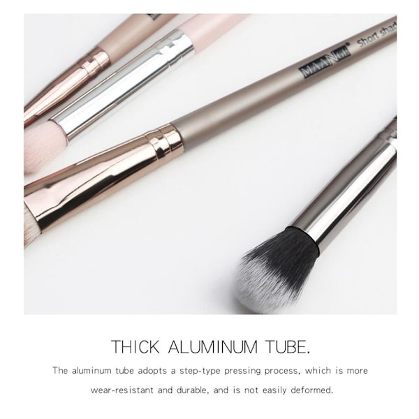 13-delt øyesminkebørste sett for øyenskygge, eyeliner og blending Black