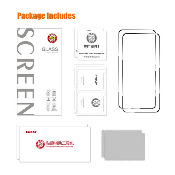 ENKAY Karkaistu lasi Samsung Galaxy A55 2kpl Transparent