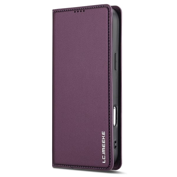 LC.IMEEKE Puhelimen lompakkokotelo jalustalla iPhone 18 Pro / 17 Pro puhelimelle Purple