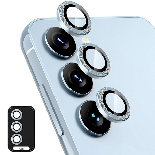 ENKAY Kamera Lins Skydd till Samsung Galaxy A55 Blå
