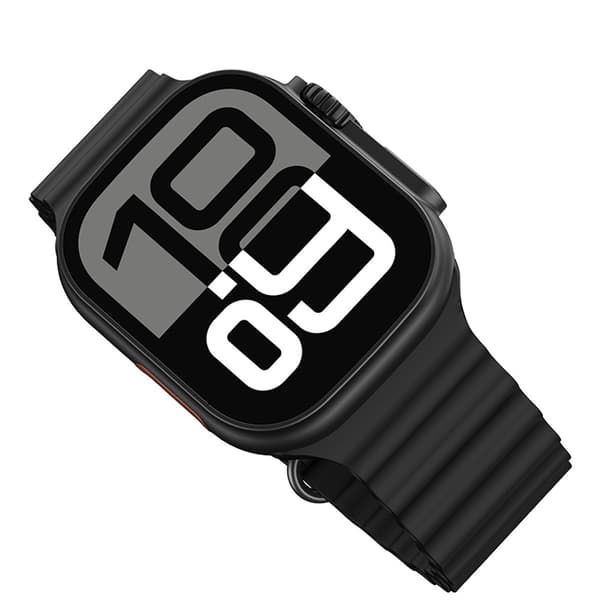 USAMS AT03 2.01" Smartklokke Bluetooth Sportssporing Stemmeassistent Android iOS Black