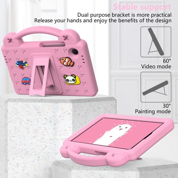 Til Samsung Galaxy Tab A9 Stødsikker EVA - skumstativskal Pink