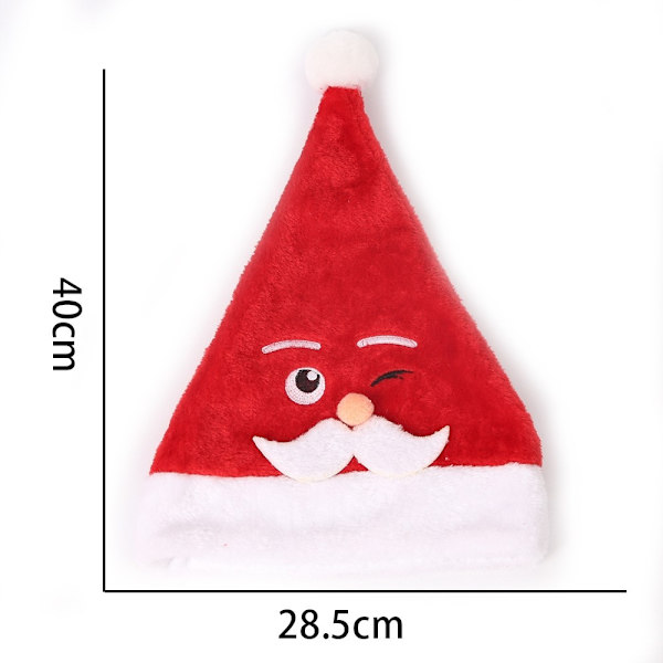 Nissehue Julehue Jul Nisse Julefest Dress up - Blinkende julemand Red