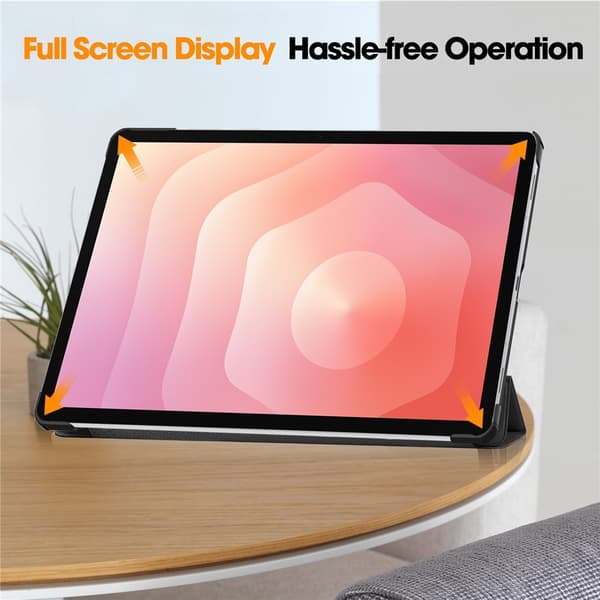 Tabletcover med støtteben til Samsung Galaxy Tab S12+ Black